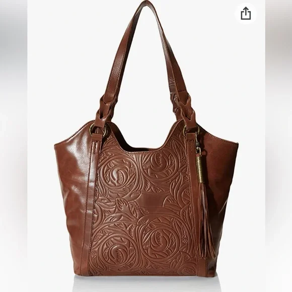 NWT The Sak Collective Sierra Leather Shopper in Teak Leaf - Picture 2 of 12